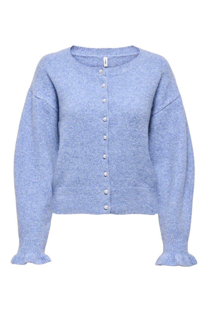 Only - Onlrima Life Ls Button Cardigan Knt - 4954761 Ultramarine Melange/Pearl Button