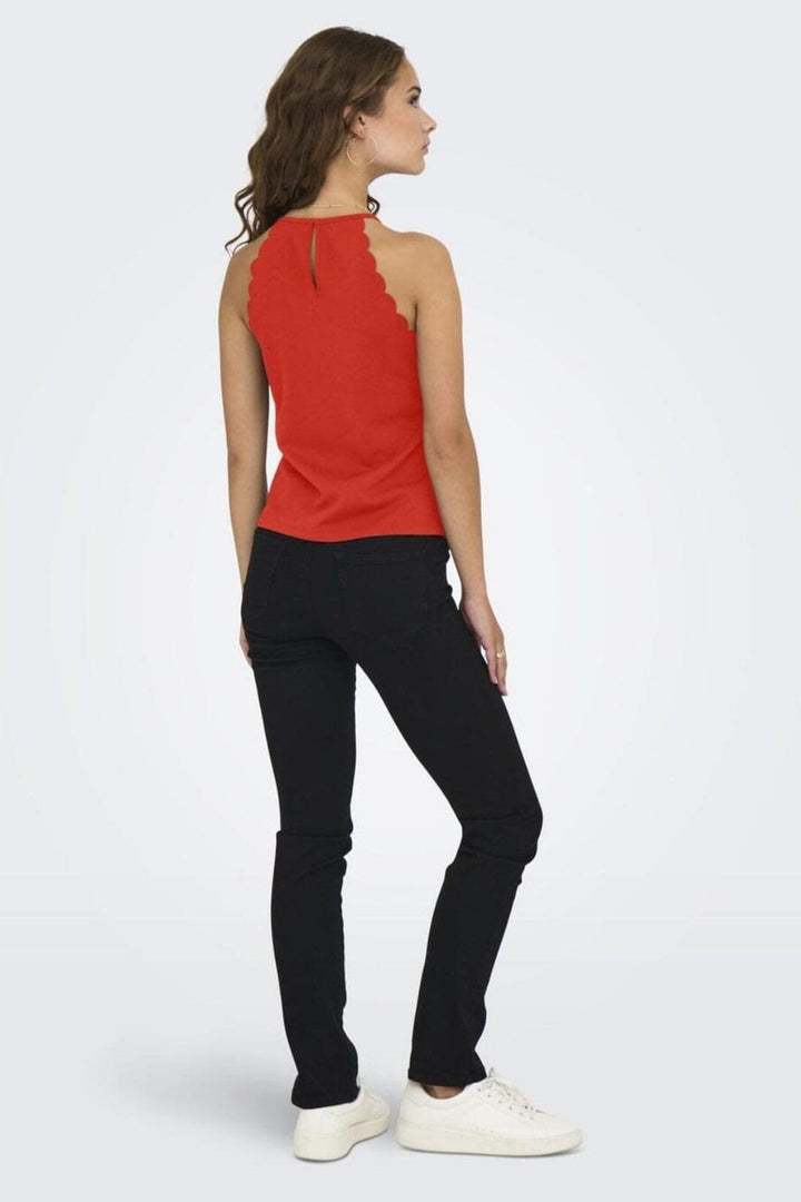 Only - Onlsilja S/L Short Top Box - 4774554 Cherry Tomato