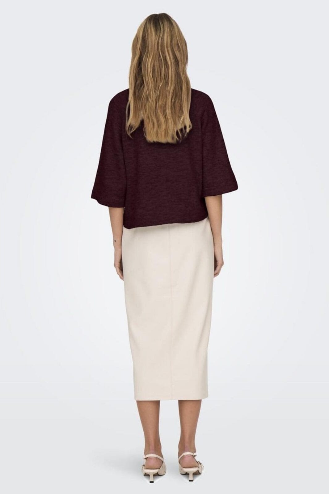 Only - Onlsimoni 3/4 Pullover Knt - 4854434 Port Royale Melange