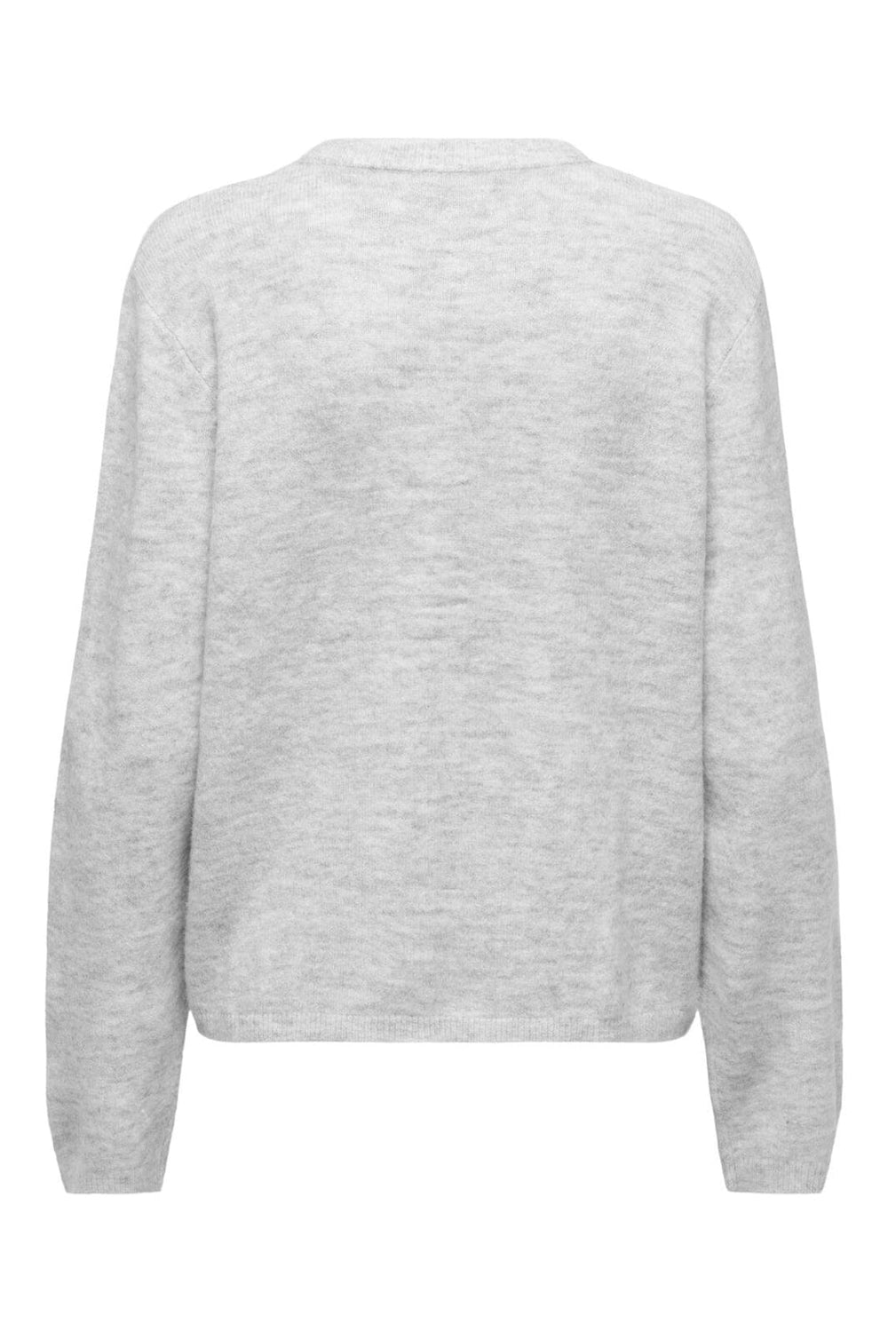 Only - Onlsimoni L/S O-Neck Cardigan Knt - 4959608 Light Grey Melange