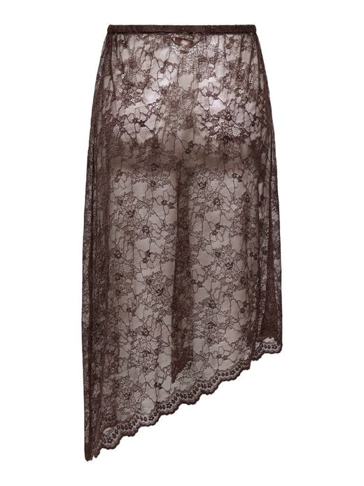 Only - Onlsoba Lace Skirt - 5090277 Coffee Bean Nederdele 