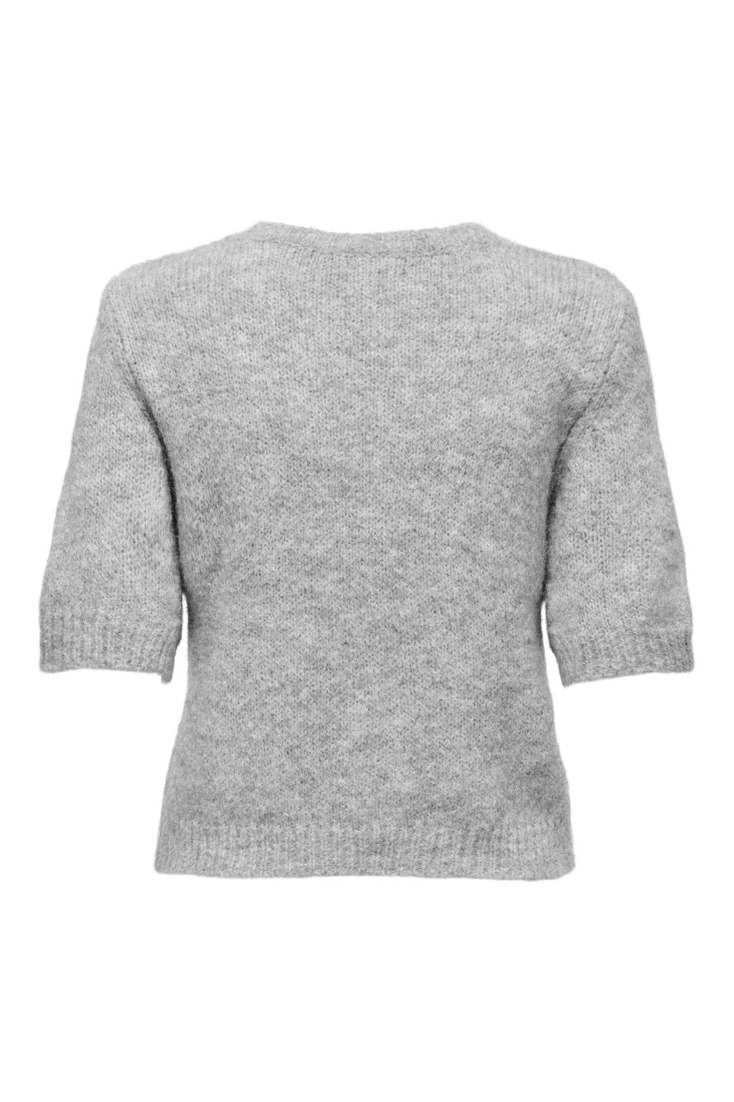Only - Onlstarla Ss O-Neck Cc Knt - 4979689 Light Grey Melange