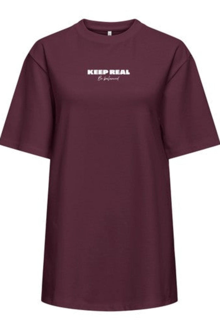 Only - Onlsuperior S/S O-Neck Long Top - 5221950 Fig Bright White - Keep Real T-shirts 