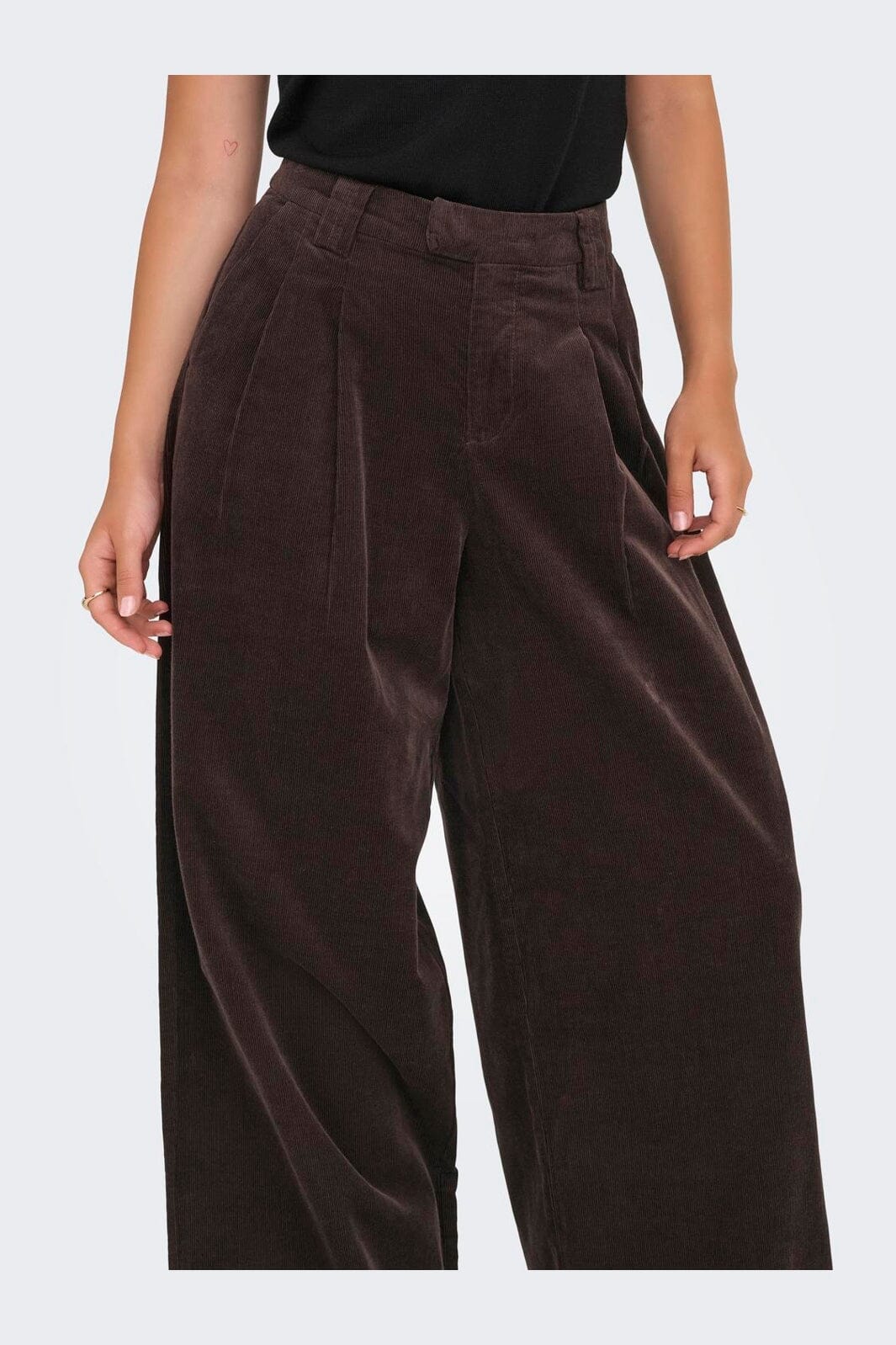 Only - Onlsvea-Nessa Cord Wide Pant Cc Tlr - 4854242 Seal Brown