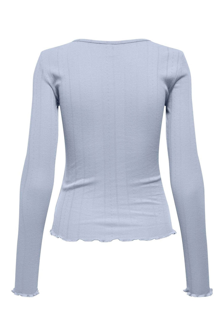 Only - Onltenna O-Neck L/S Top - 5029393 Soft Chambray
