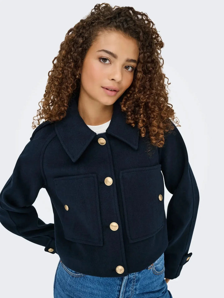 Only - Onltrillion Life L/S Boxy Jacket Cc - 4787532 Night Sky Jakker 
