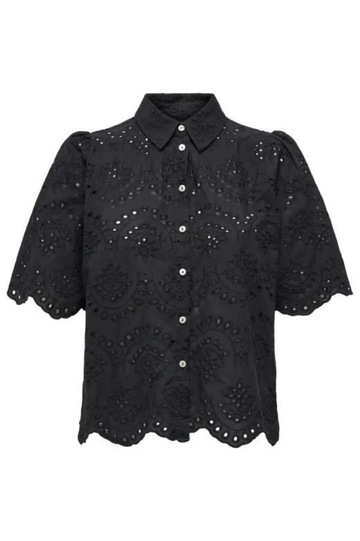 Only - Onlvalais S/S Shirt - 4840874 Black Skjorter 