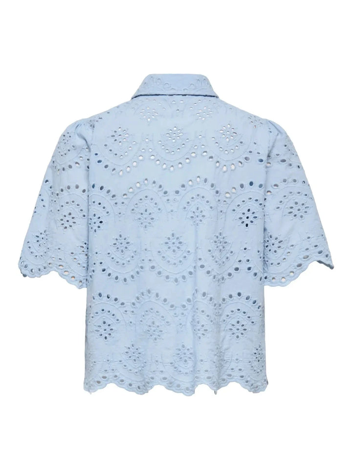 Only - Onlvalais S/S Shirt - 5029325 Cashmere Blue Skjorter 