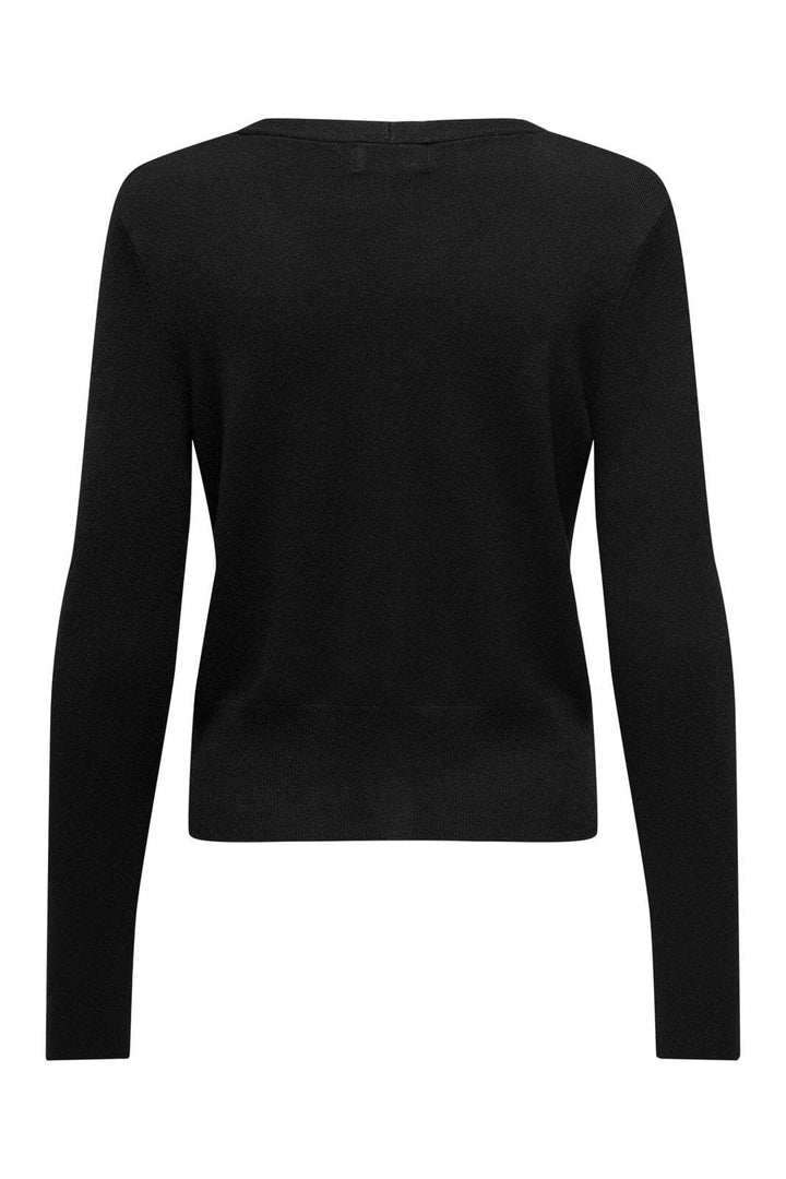 Only - Onlvenice Life Ls Vneck Cardi Knt - 4604853 Black