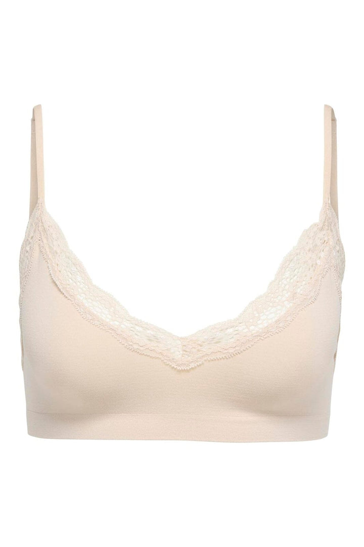 Only - Onlvicky Lace Scoop Neck Bralette Acc - 4928271 Peach Taffy