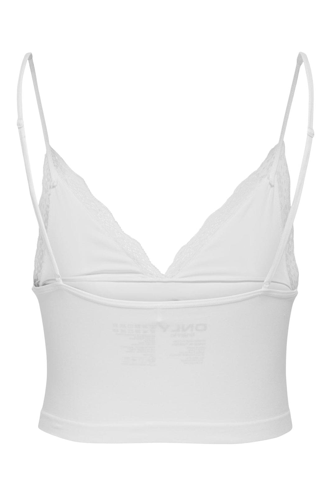 Only - Onlvicky Lace Singlet V-Neck Acc - 4816299 Bright White