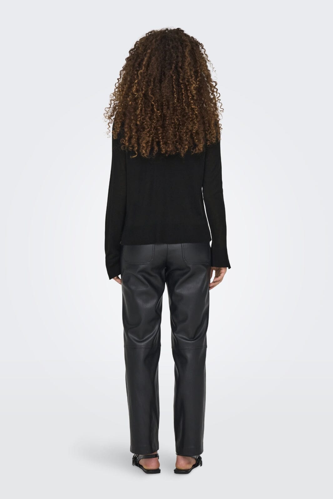 Only - Onlvienna Ls O-Neck Knt - 4727292 Black