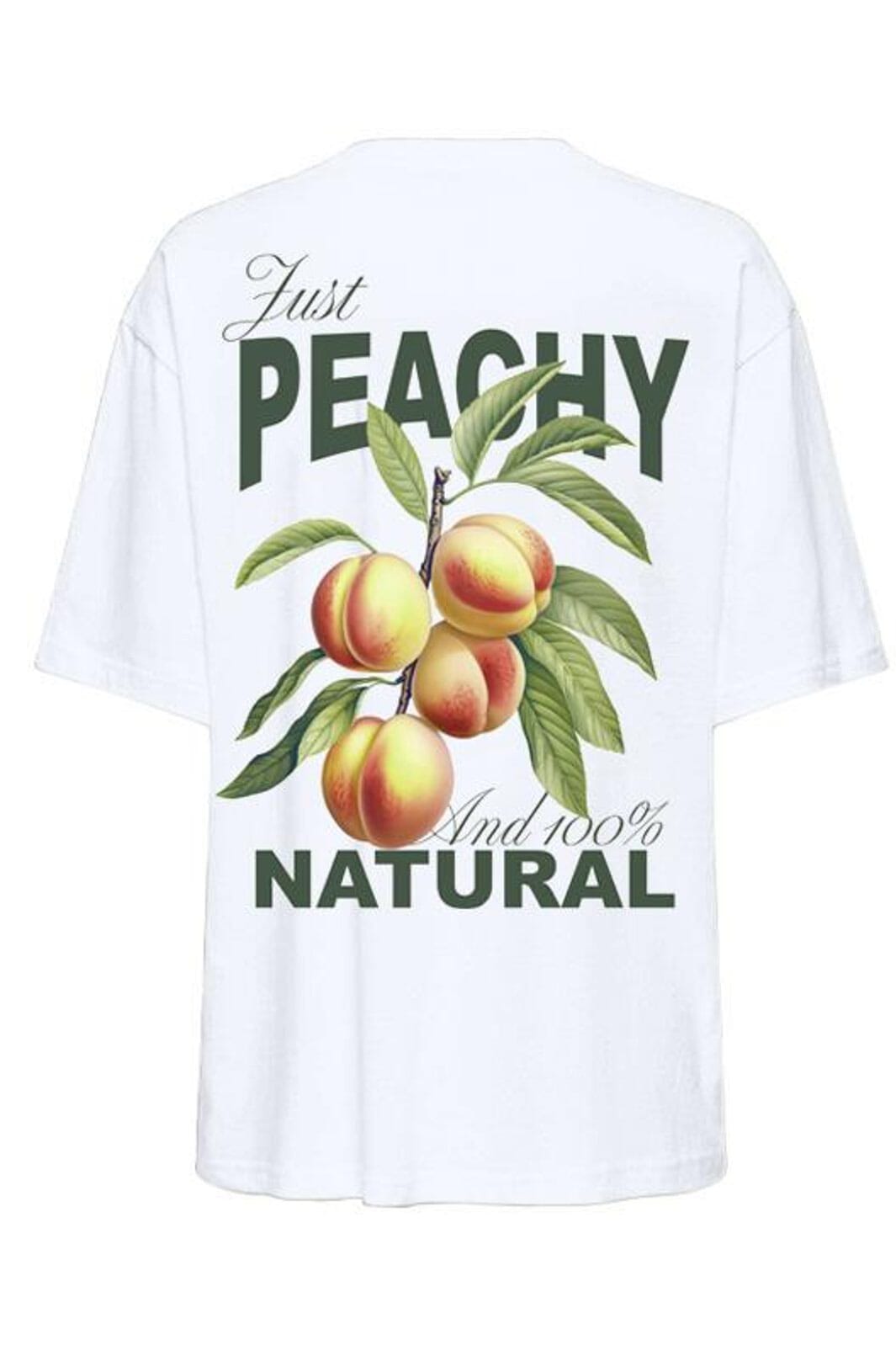 Only - Onlvivvi Life S/S Lovely Top - 4841615 Bright White Just Peachy