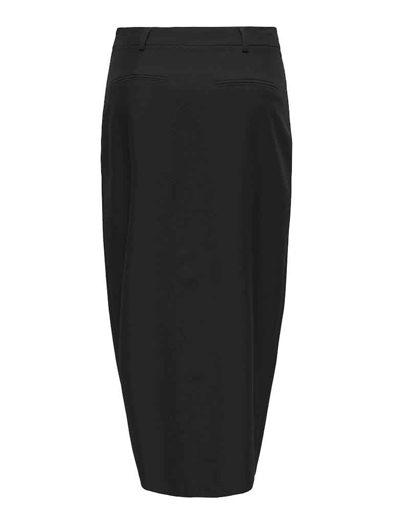 Only - Onlwella Life Long Skirt Tlr - 4902883 Black Nederdele 