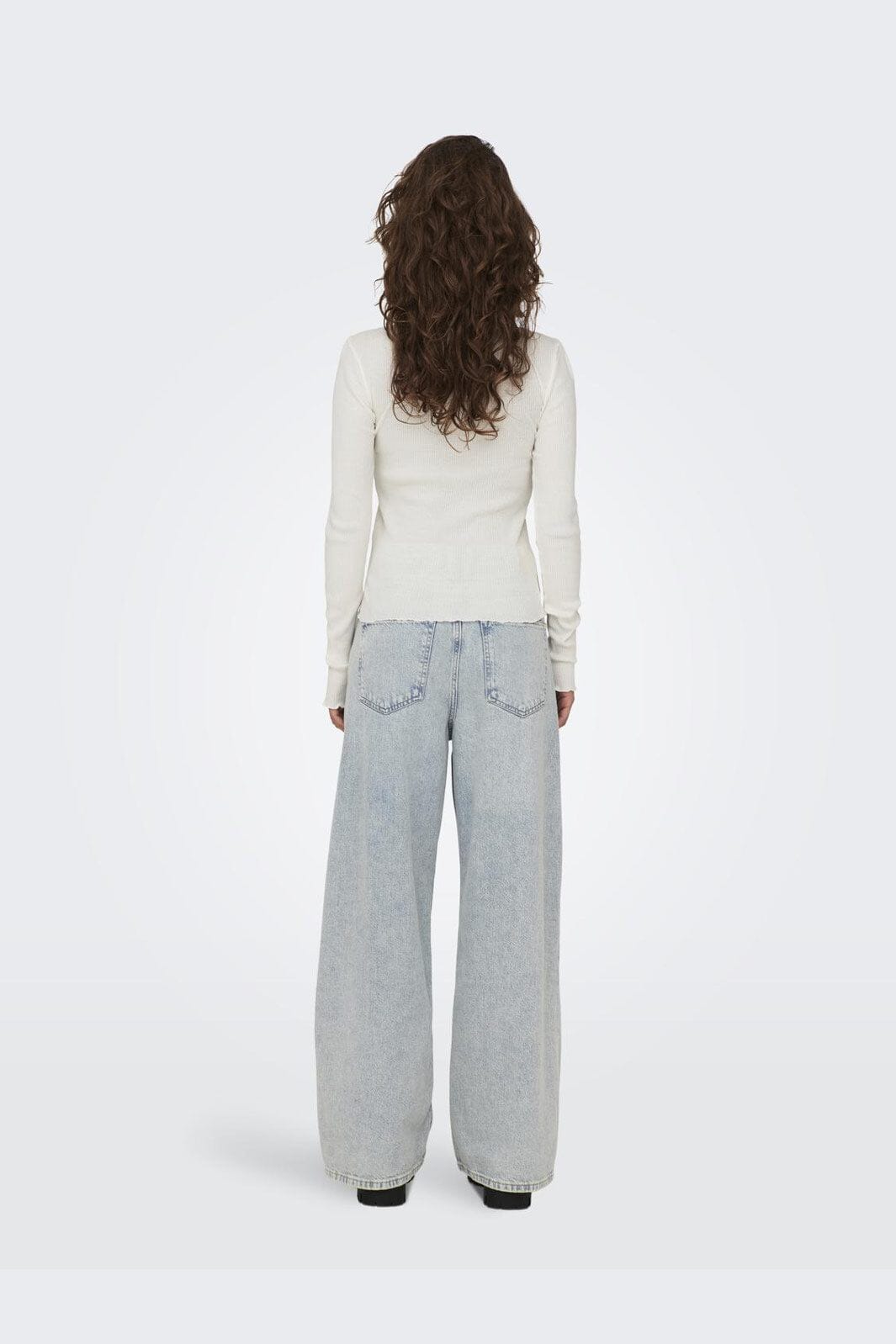 Only - Onlxena L/S Lace Top - 4371280 Cloud Dancer