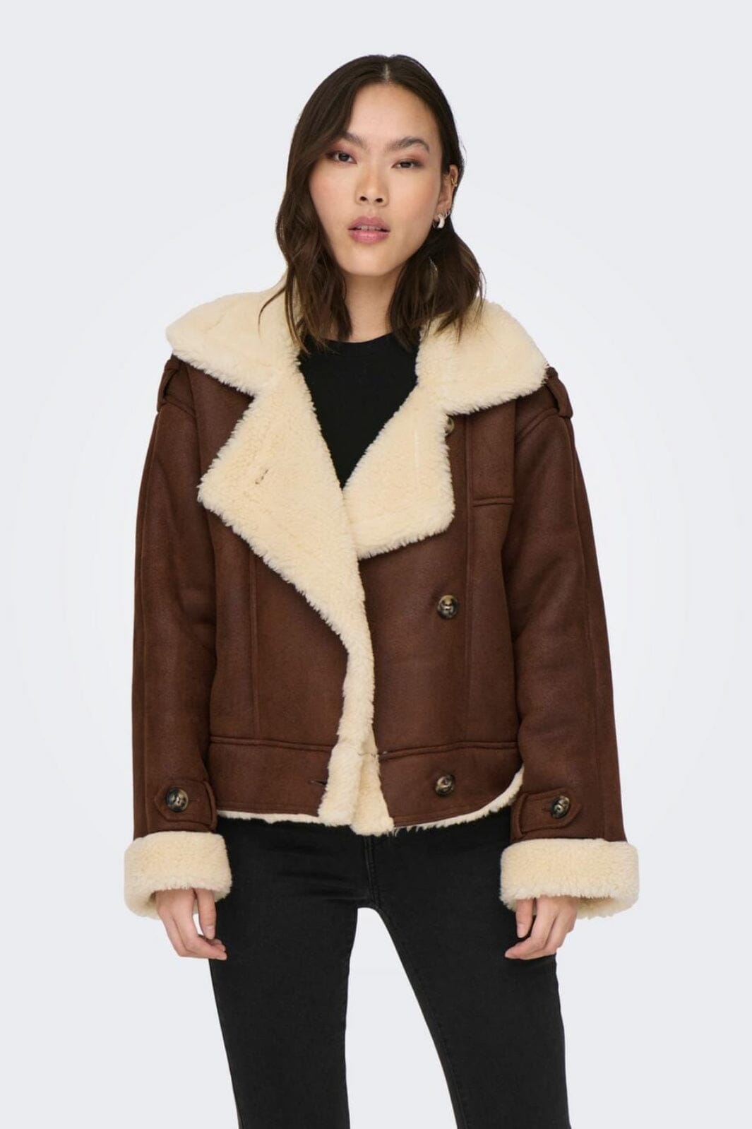 Only - Onlylva Faux Suede Bonded Jacket Cc - 4230911 Toasted Coconut Jakker 