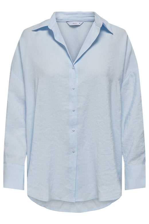 Only - Onlzazima L/S Loose Shirt - 4439493 Chambray Blue