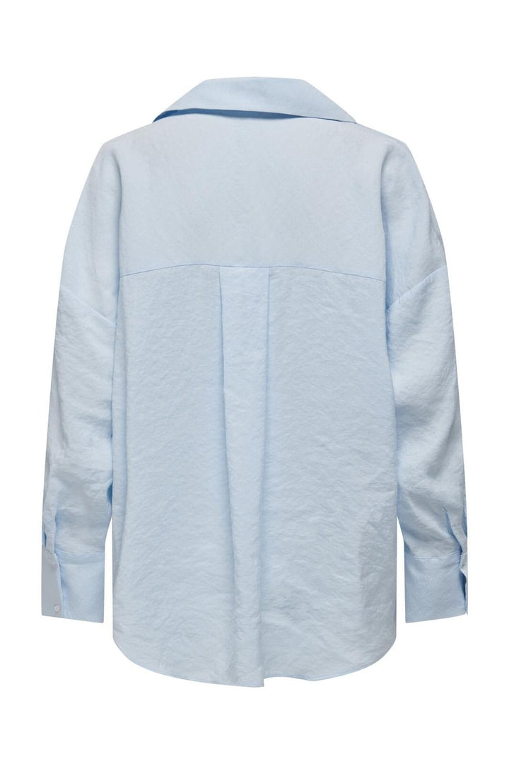 Only - Onlzazima L/S Loose Shirt - 4439493 Chambray Blue
