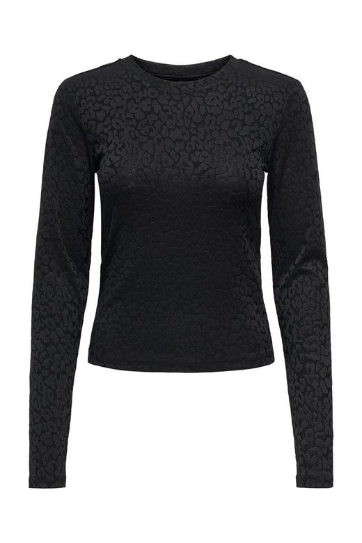 Only - Onlzele L/S Roundneck Top - 4916071 Black Joh Leo
