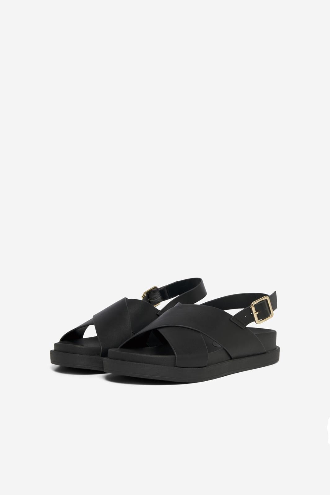 Only Shoes - Onlminnie-2 Pu Slingback Sandal - 3851555 Black
