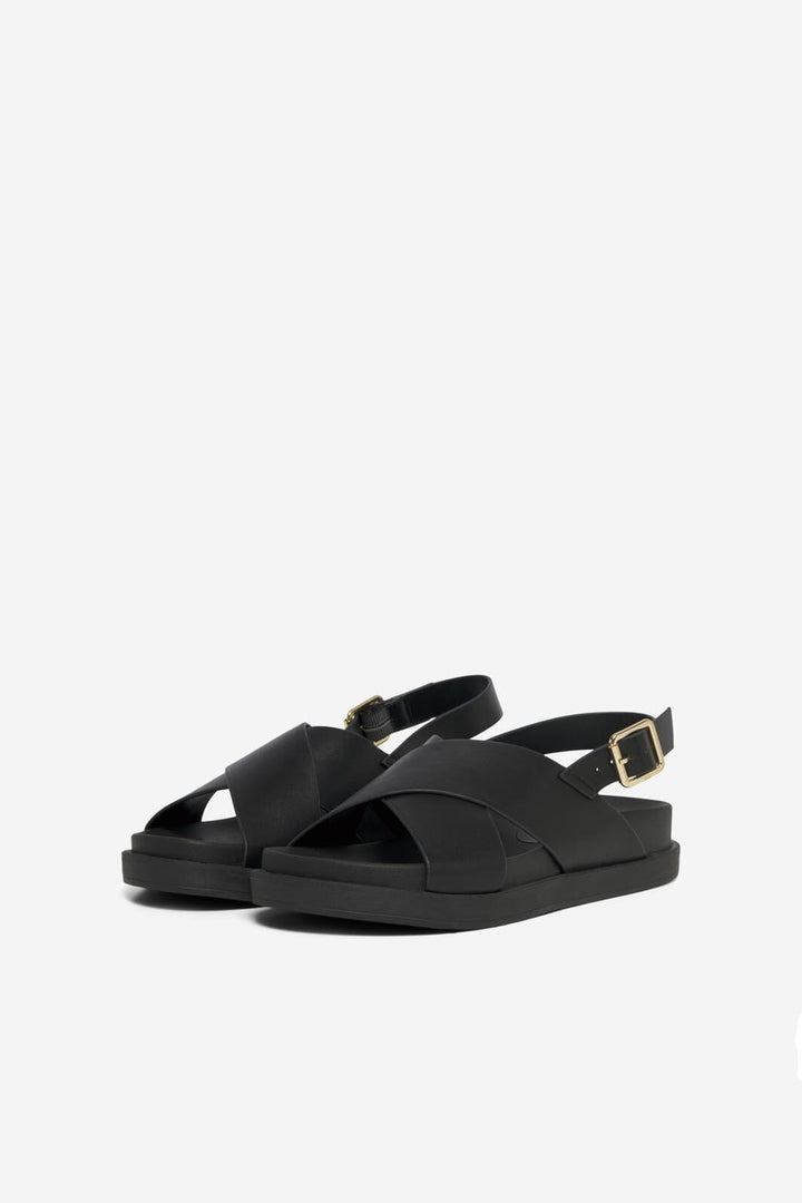 Only Shoes - Onlminnie-2 Pu Slingback Sandal - 3851555 Black