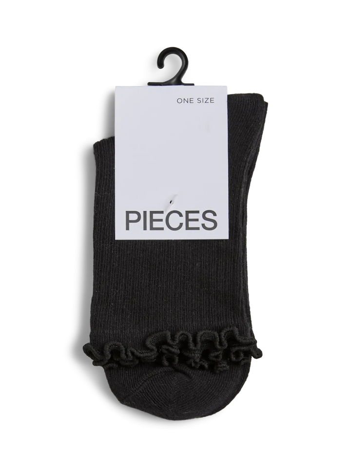 Pieces - Pcafia Socks - 4661794 Black Strømper 