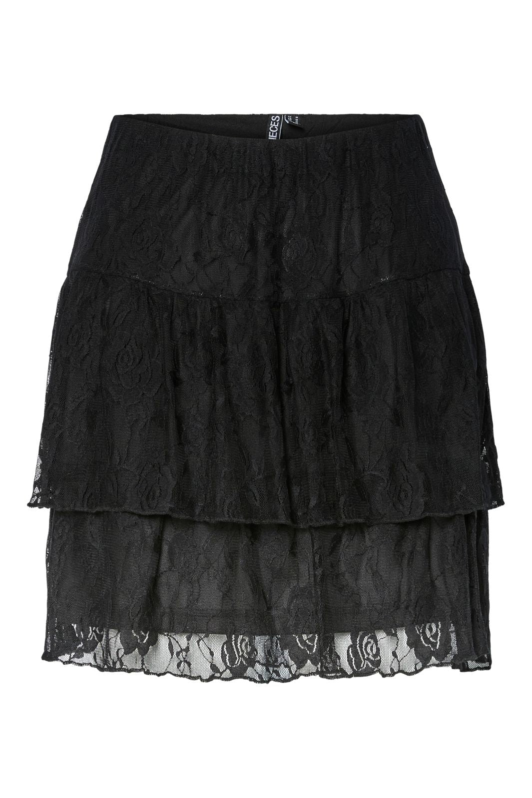 Pieces - Pcalice Lace Short Skirt - 4862806 Black