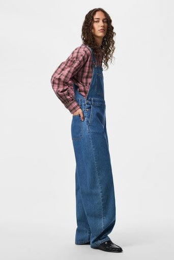 Pieces - Pcalice Oversize Dungaree - 5090716 Medium Blue Denim Overalls 