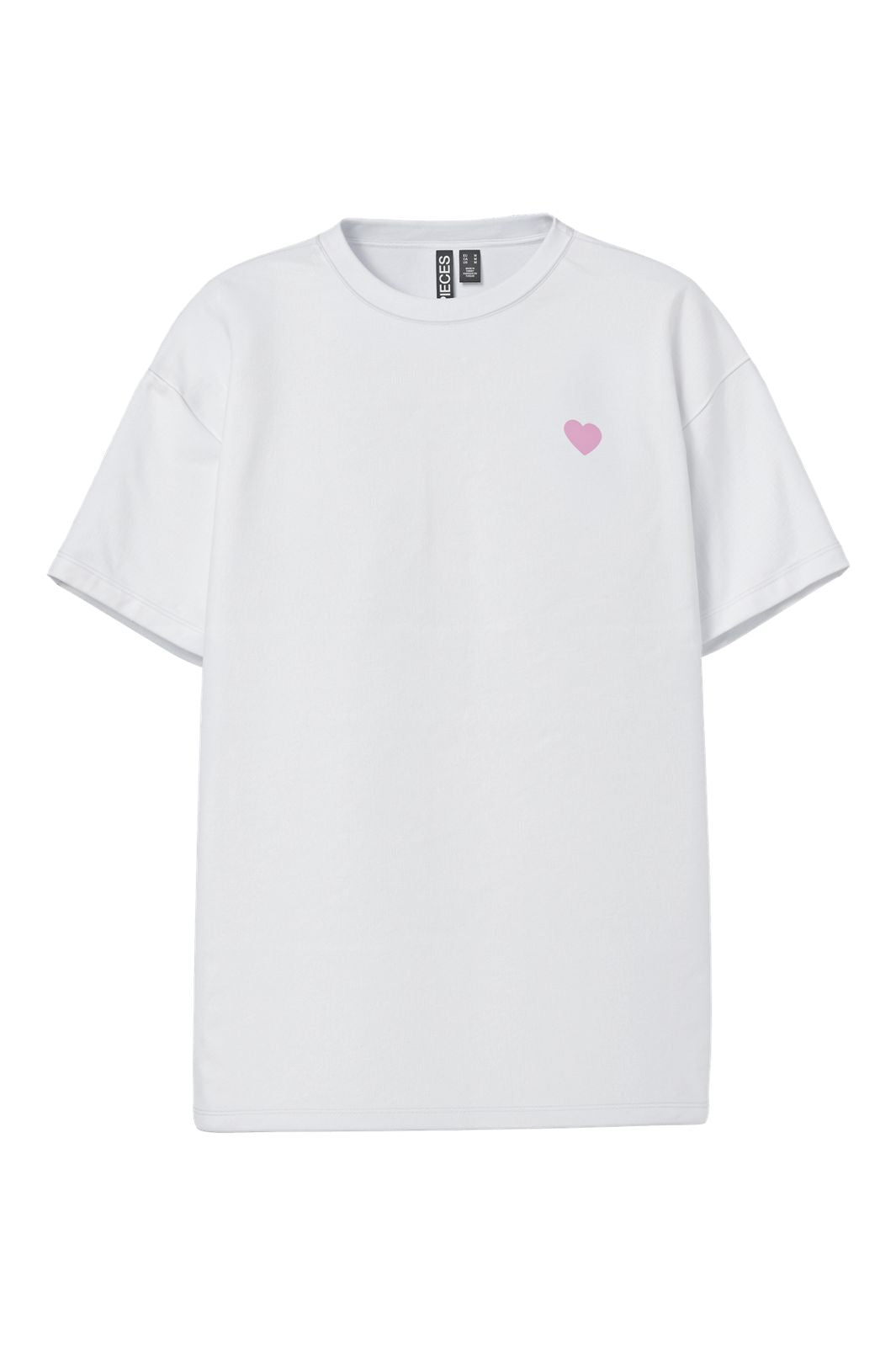 Pieces - Pcalifi Fasttrack Ss Oversize Tee - 4988805 Bright White Honesty Looks Good On You