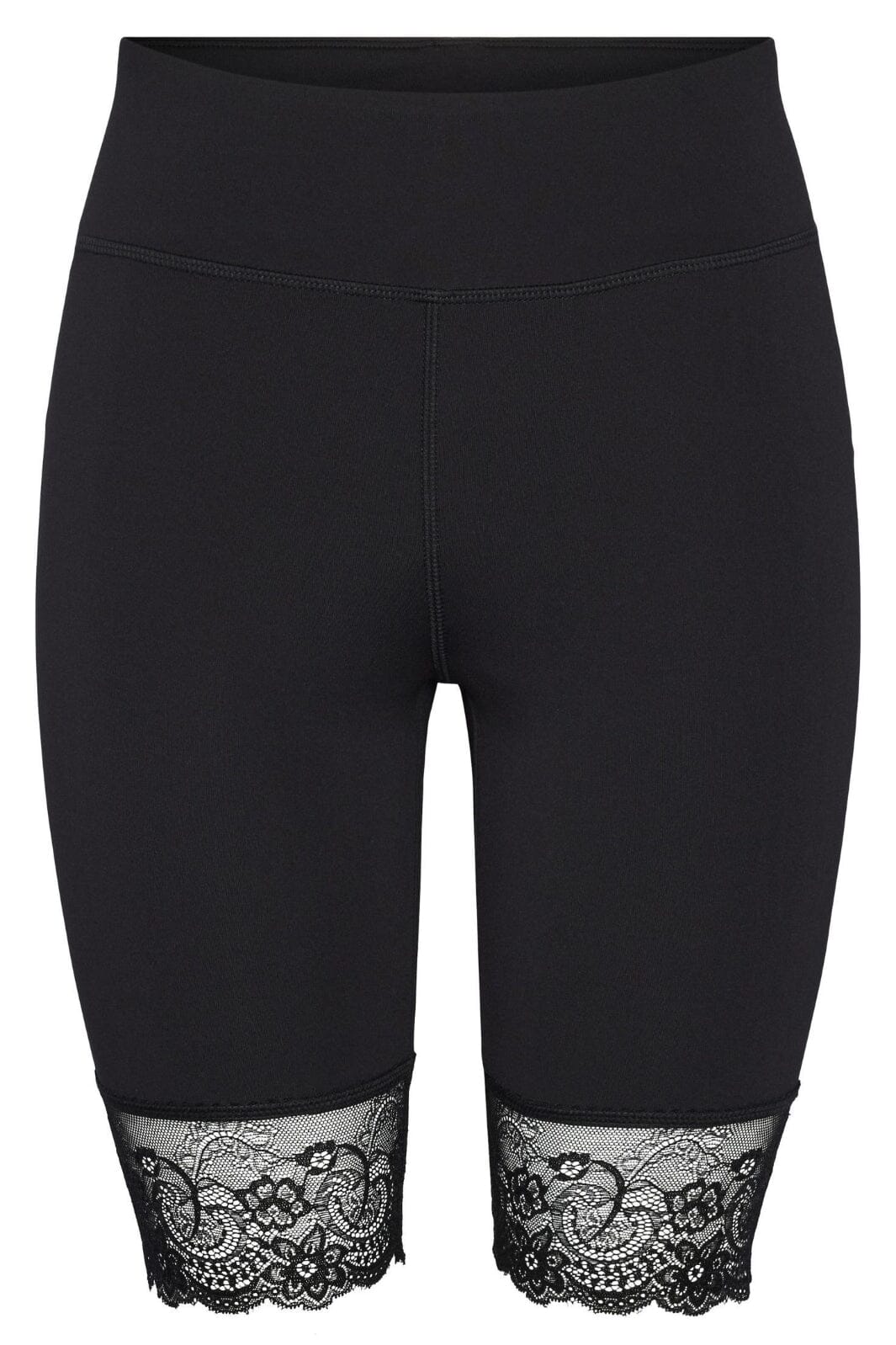 Pieces - Pcamiva Lace Bikeshorts - 4468785 Black Shorts 