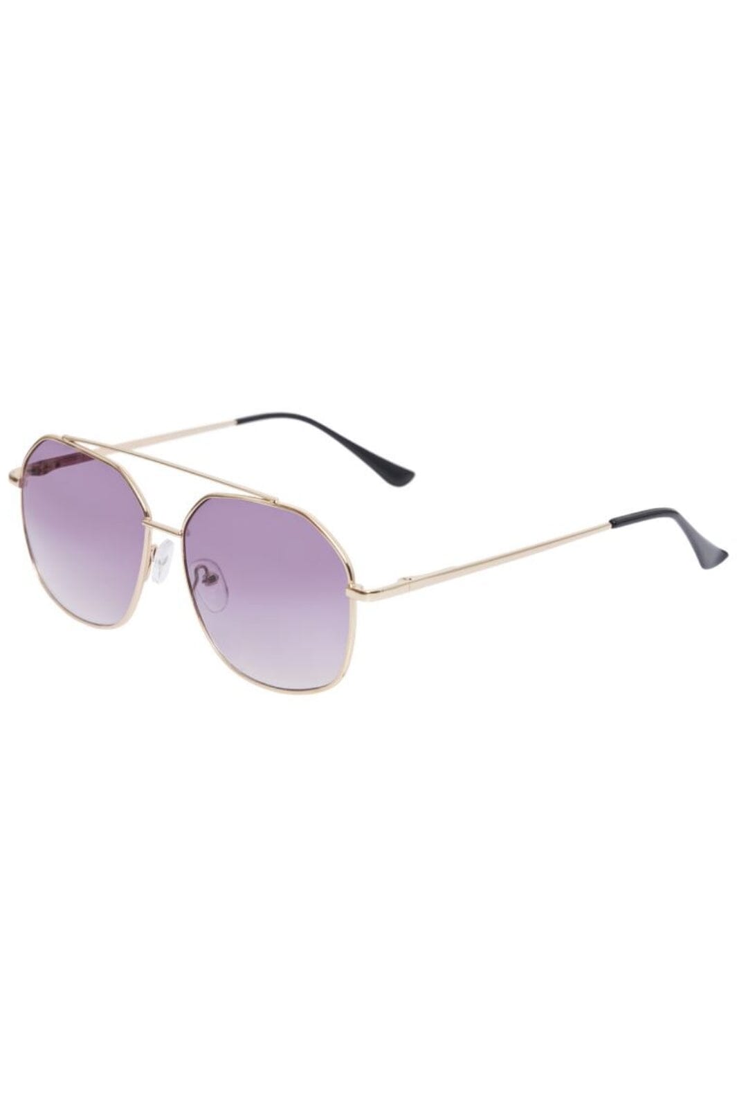 Pieces - Pcandie M Sunglasses - 4399346 Gold Colour Purple Lens Solbriller 