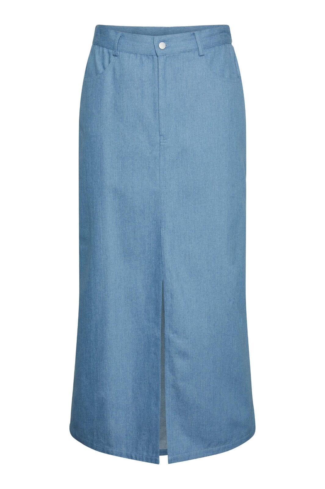 Pieces - Pcasta Long Skirt - 4503125 Light Blue Denim Nederdele 