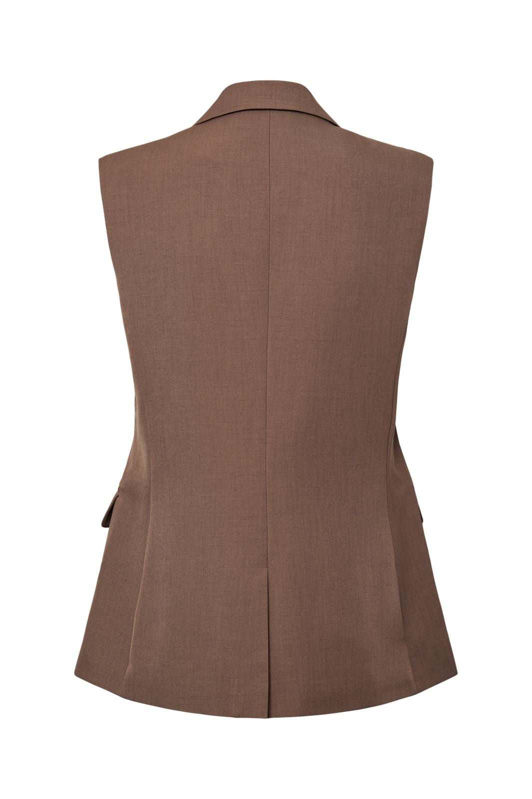 Pieces - Pcblossom Sl Blazer Vest - 4917044 Coffee Quartz