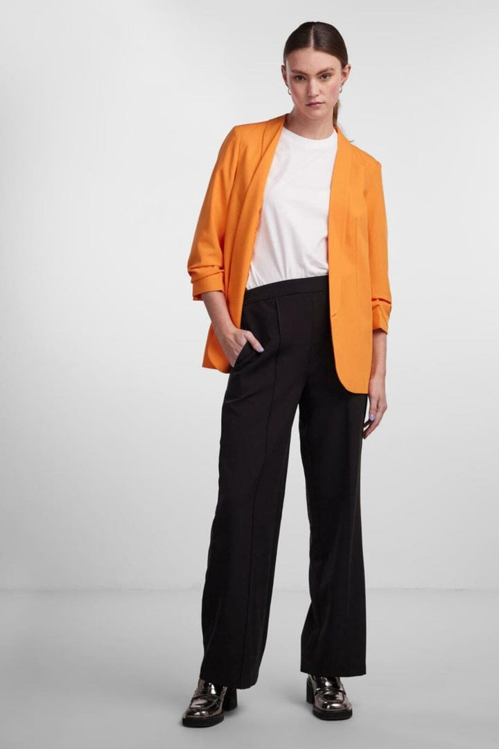 Pieces - Pcboss 3/4 Blazer - 4251278 Persimmon Orange Blazere 