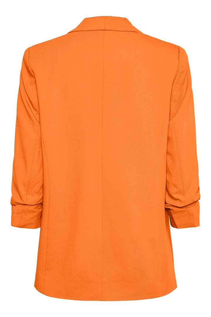 Pieces - Pcboss 3/4 Blazer - 4251278 Persimmon Orange Blazere 
