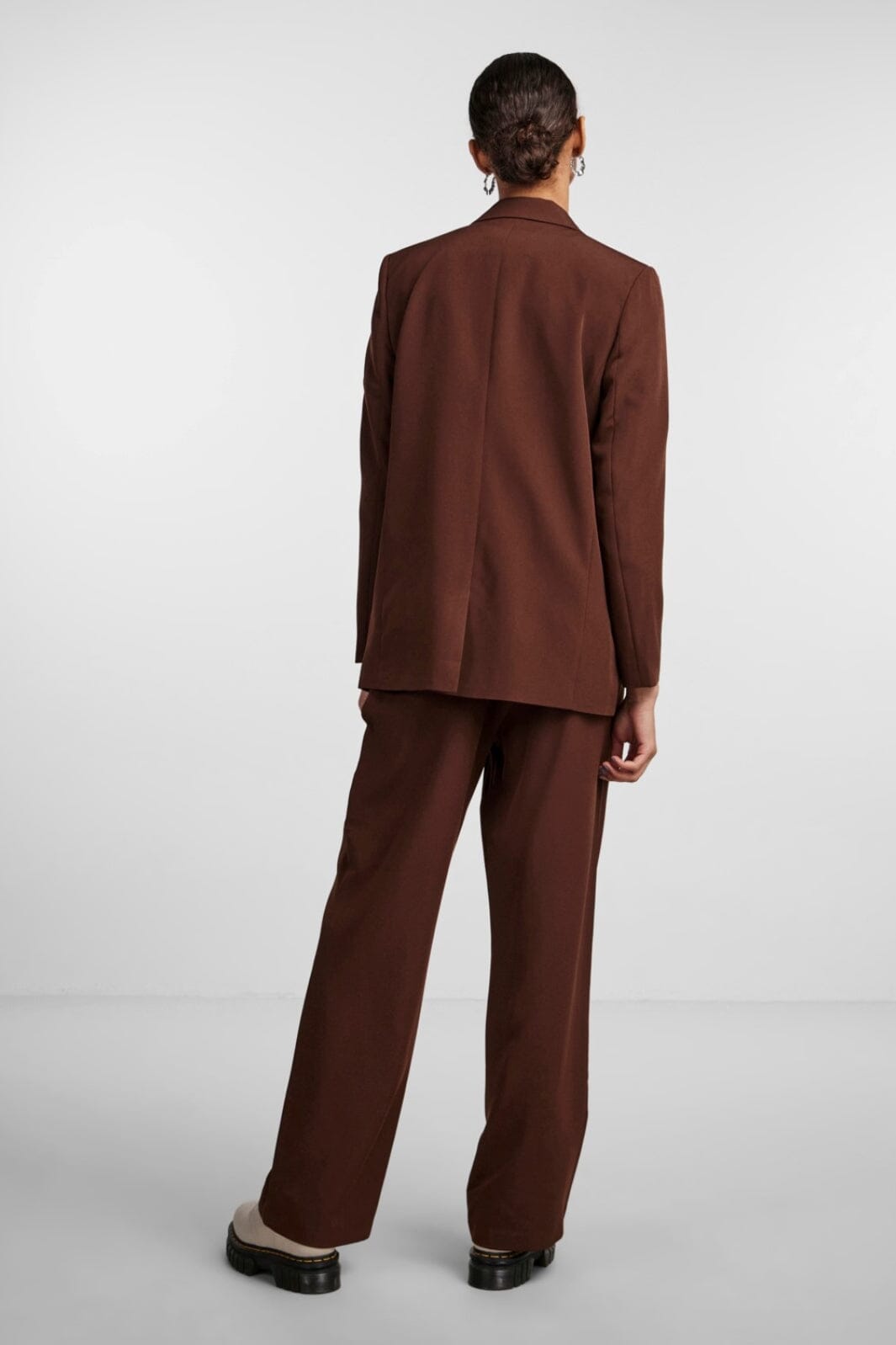Pieces - PcBossy Ls Loose Blazer - Chicory Coffee Blazere 