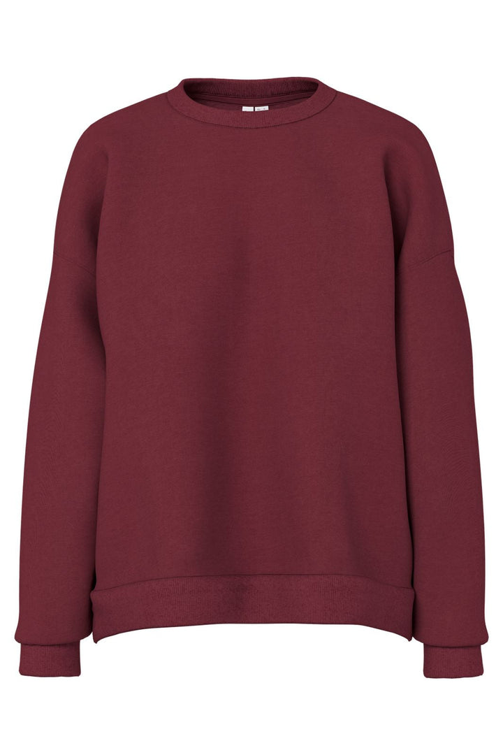 Pieces - Pcchilli Ls Loose Fit Sweat Top - 5102383 Tawny Port