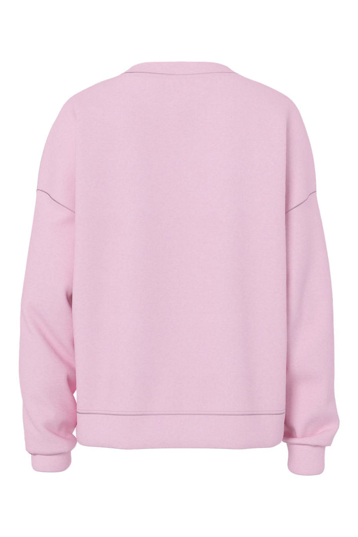 Pieces - Pcchilli Ls Loose Sweat - 4962647 Roseate Spoonbill