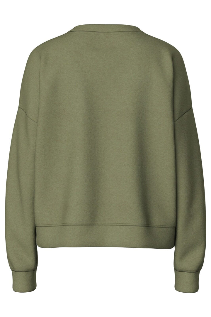 Pieces - Pcchilli Ls Sweat - 3934553 Deep Lichen Green