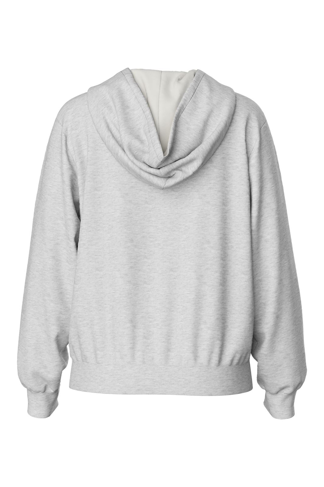 Pieces - Pcchilli Ls Zip Hoodie - 4265112 Light Grey Melange
