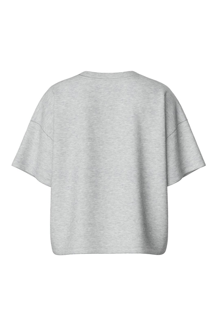 Pieces - Pcchilli Summer 2/4 Loose Sweat - 3746036 Light Grey Melange