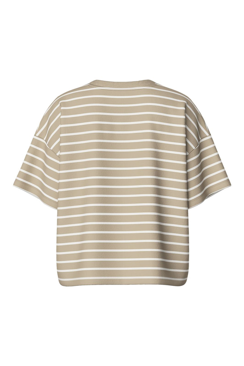 Pieces - Pcchilli Summer 2/4 Sweat Stripe - 4642188 Crockery Cloud Dancer