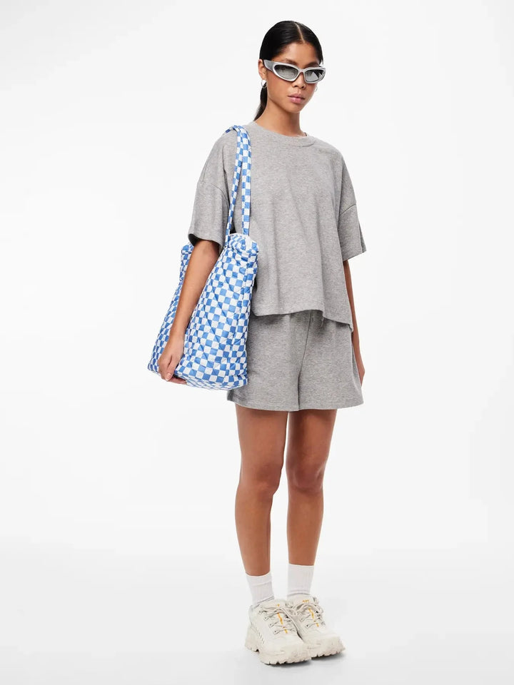 Pieces - Pcchilli Summer Shorts - Light Grey Melange 