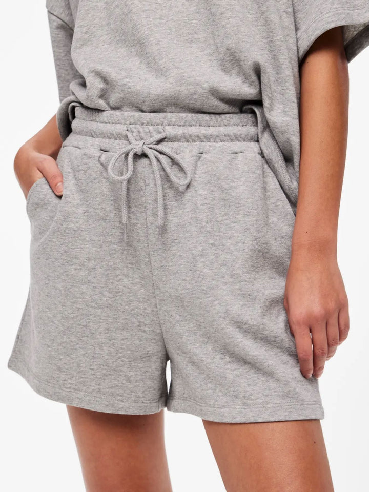 Pieces - Pcchilli Summer Shorts - Light Grey Melange 