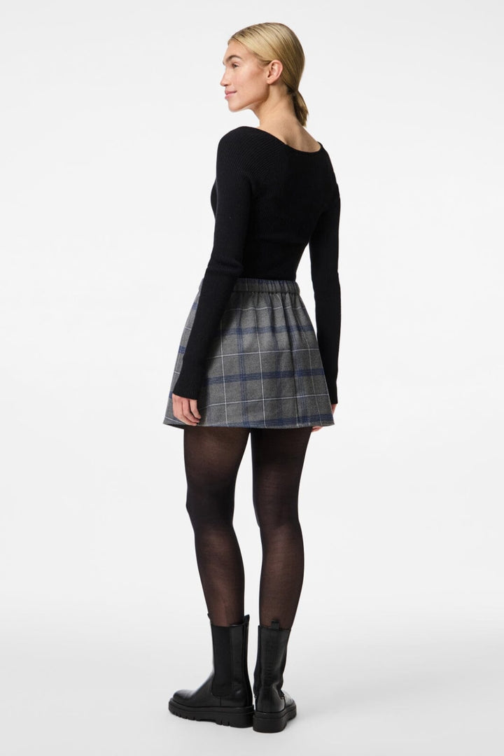 Pieces - Pcdiana Short Skirt 17160427 - 4844047 - Concrete Grey Blue