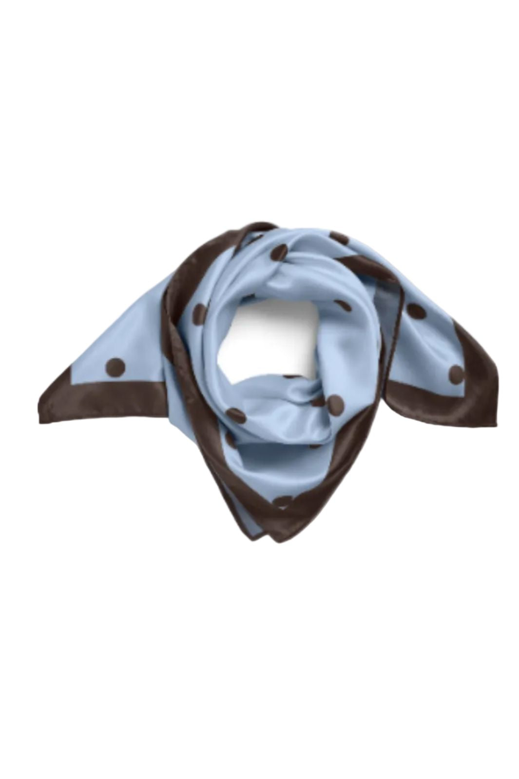 Pieces - Pcdonnie Square Scarf - 5078571 Cashmere Blue Polka Dots Tørklæder 