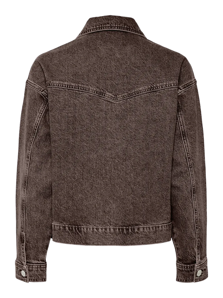 Pieces - Pcelma Denim Jacket - 4957420 Hot Fudge Jakker 