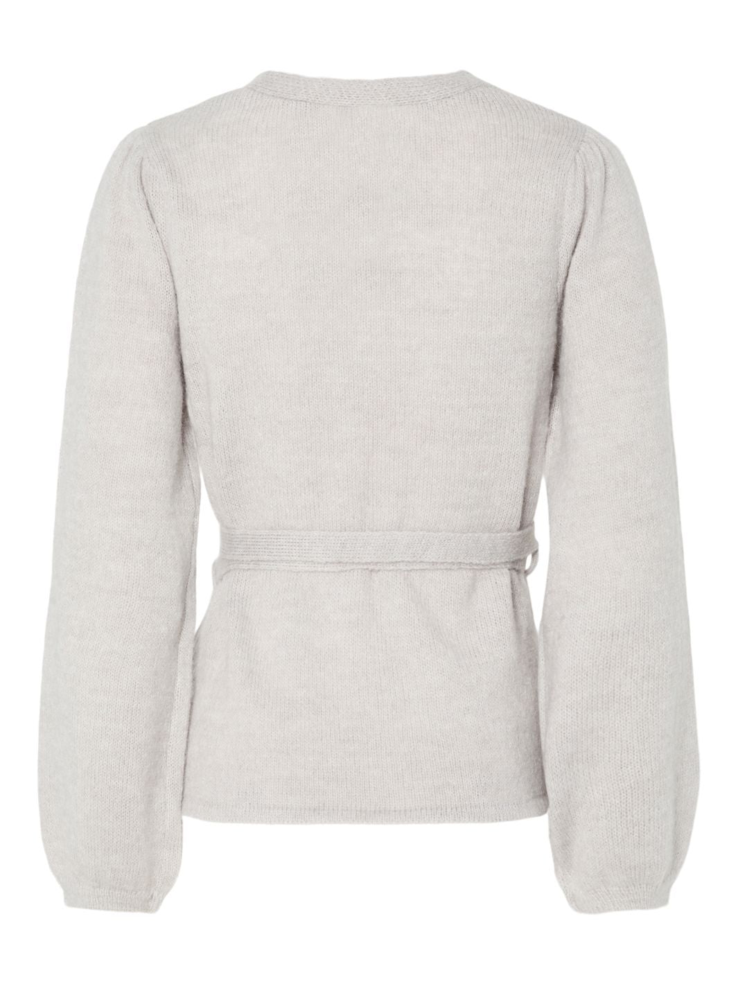 Pieces - Pcfleur Ls V-Neck Knit Cardigan Fsy - 4860356 Light Grey Melange