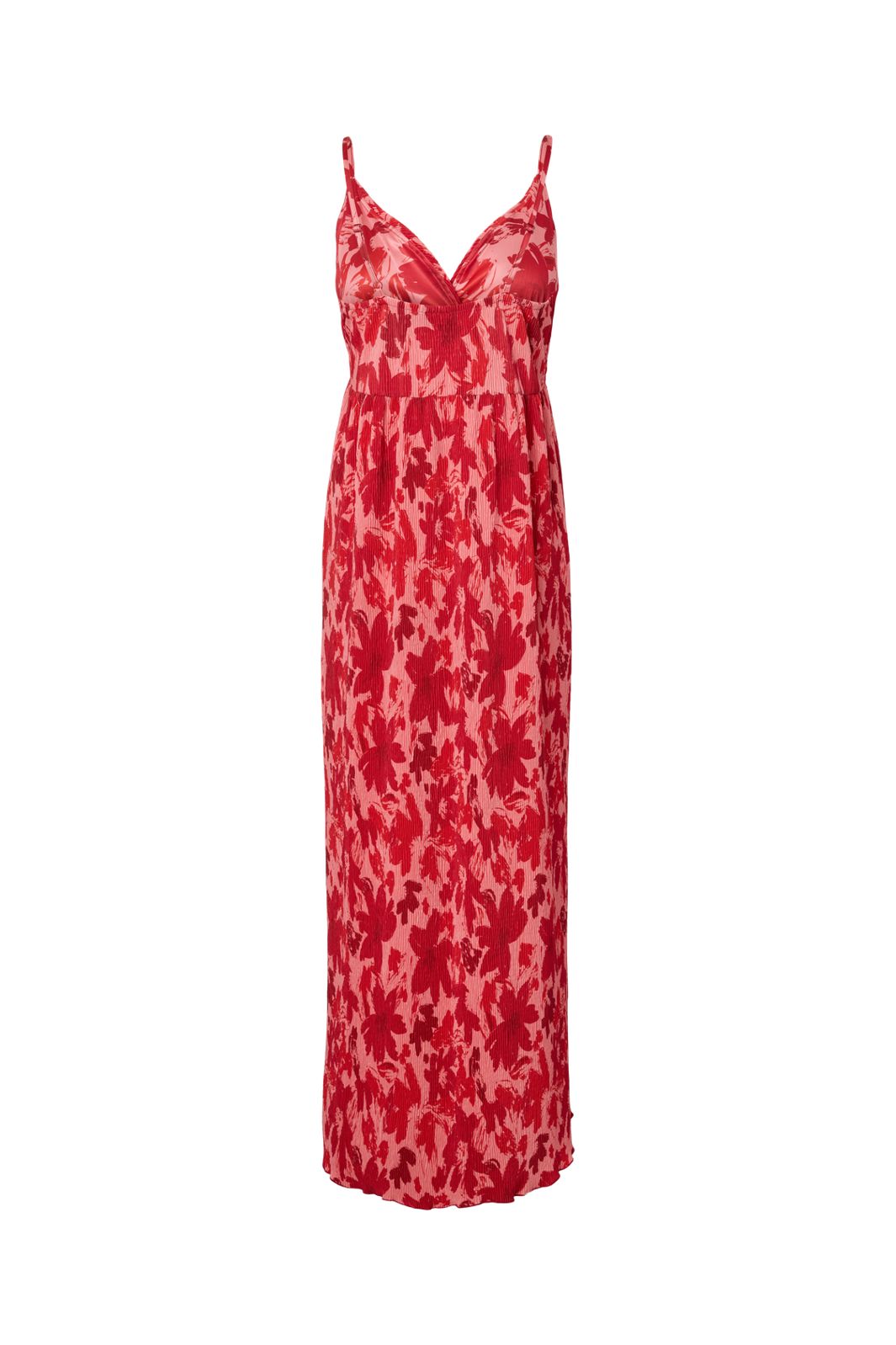 Pieces - Pcflora Sl Strap Dress Msa - 4963663 Adrenaline Rush Red Tone Flowers