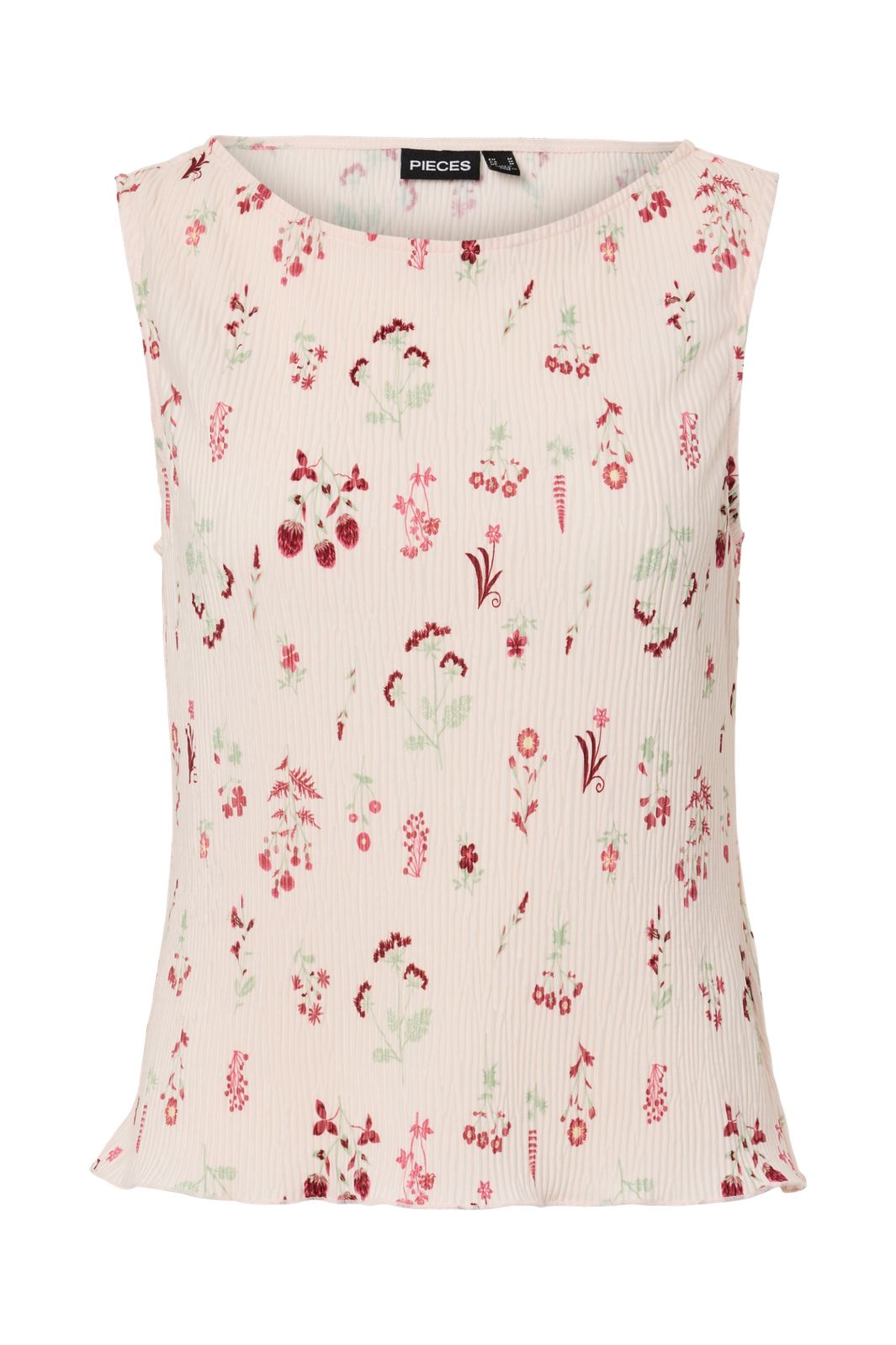 Pieces - Pcflora Sl Tank Top Msa - 4975240 Petal Pink Flowers
